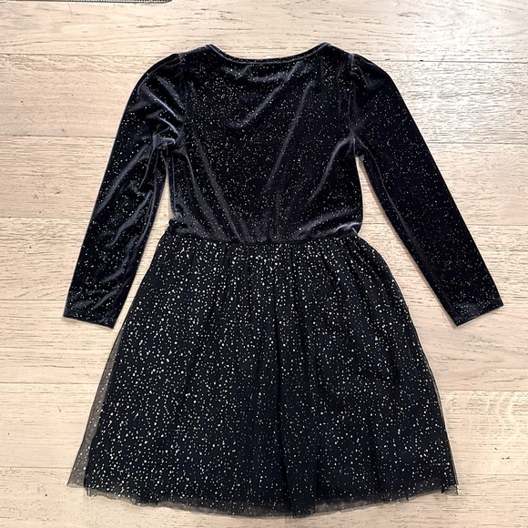 Crew Cuts by JCrew Navy tutu dress with gold sparkle size M - Picture 3 of 3
